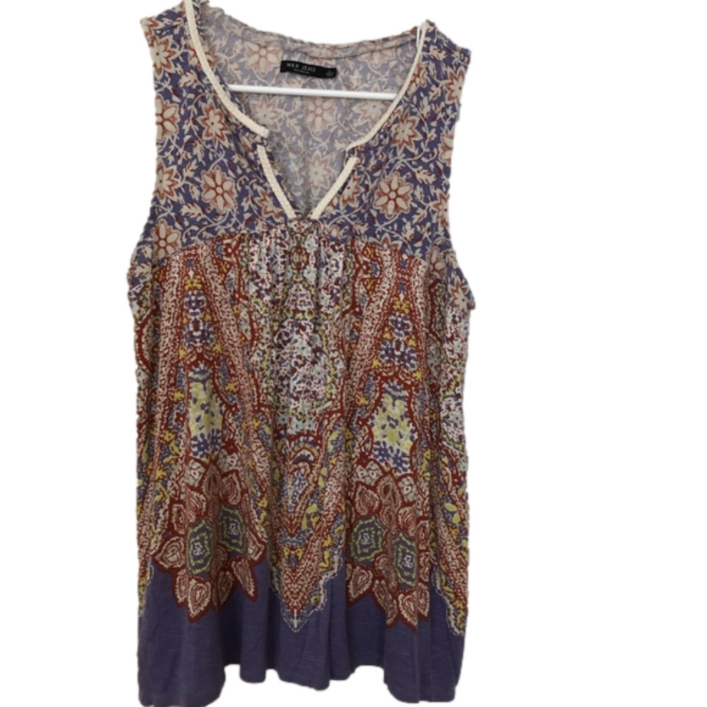 Max Jeans Sleeveless Tunic Top